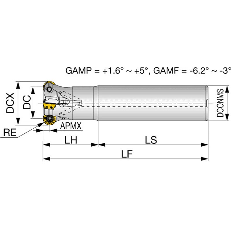 ERRQ10M020C20.0R02 インサート回転防止機構付き柄付きラジアスカッタ ERRQ 1本 タンガロイ 【通販モノタロウ】