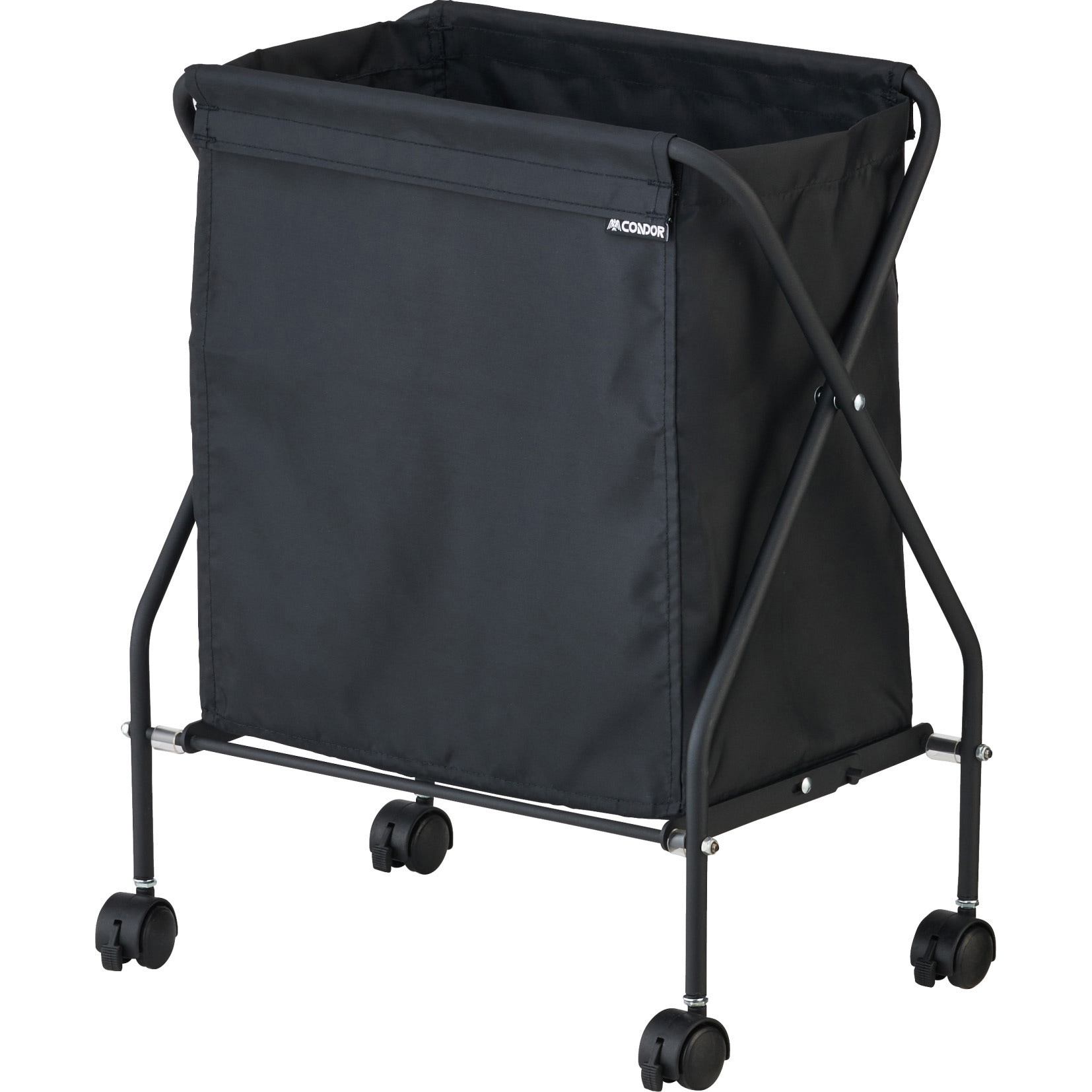 CA926-030X-ST ストレージバスケットMT 本体+袋セット CONDOR(山崎産業) ブラック色 容量30L   CA926-030X-ST