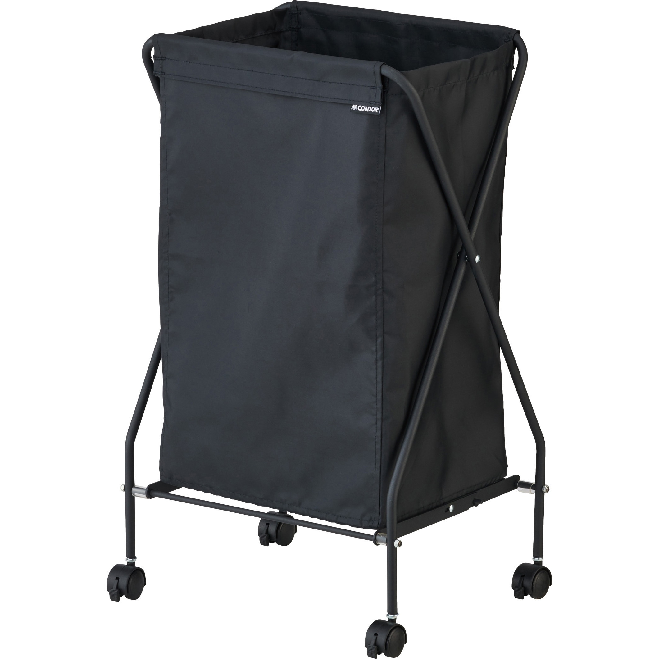 CA929-060X-ST ストレージバスケットMT 本体+袋セット CONDOR(山崎産業) ブラック色 容量60L   CA929-060X-ST