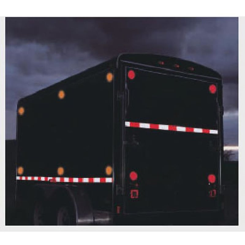 2in x 50 FT Reflective Tape of Red & Yellow 矢印注意反射テープ 反射 セーフティー テープ 警告 安全  確認 緊急 反射板 アメリカ トラック 荷台 反射テープ 2インチ 50フィート リフレクターステッカー | STAB BLUE ENTERPRISE DOT-C2 反射安全テープ 2インチ x 100フィート シルバー 粘着反射テープ トレーラー 車 トラック 屋外 防水 (シルバ