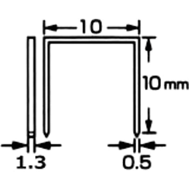 140/10 スウェーデンタッカー用Pステープル Rapid(ラピッド) ステープル幅10mm 1箱(5000本) - 【通販モノタロウ】