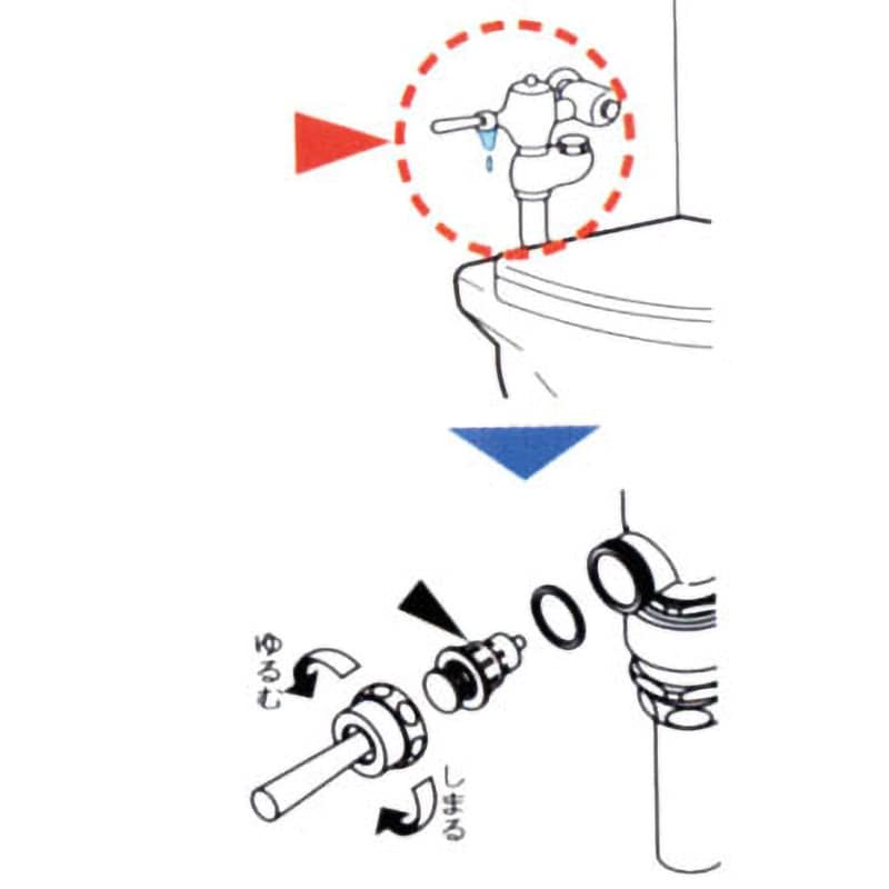 THY302 大便器フラッシュバルブ用押し棒部 1個 TOTO 【通販モノタロウ】