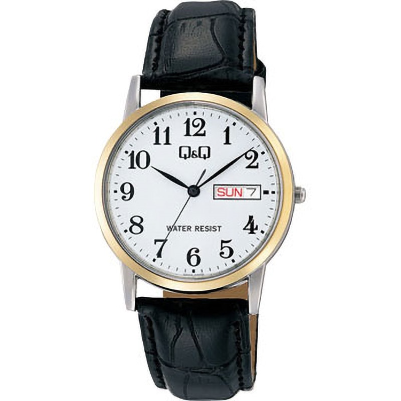 A206-504 曜日・日付つき腕時計 シチズンQ&Q アナログ 防水 日常