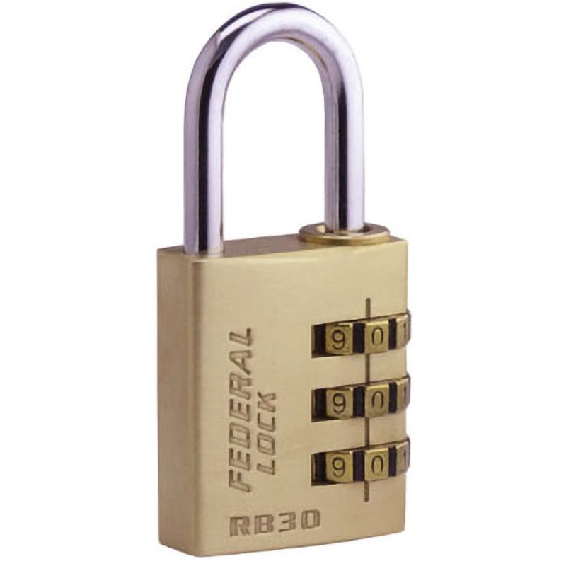 RB30-P ダイアル錠(真鍮製) FEDERAL スチール 黄銅製 - 【通販モノタロウ】