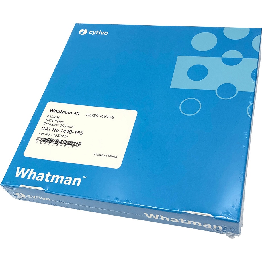 18.5cm 定性濾紙 No.40(円形) 1箱(100枚) Whatman(ワットマン) 【通販モノタロウ】