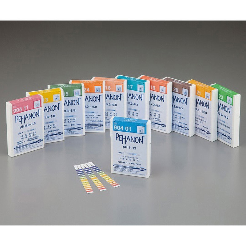 スティック・ＰＨ試験紙 ＭＮ９２１１０｜総合的理化学機器商社 株式会社三商のECサイト【SAN-WEB】 ストライプpH試験紙(PEHANON) MN90421 単位：200枚入