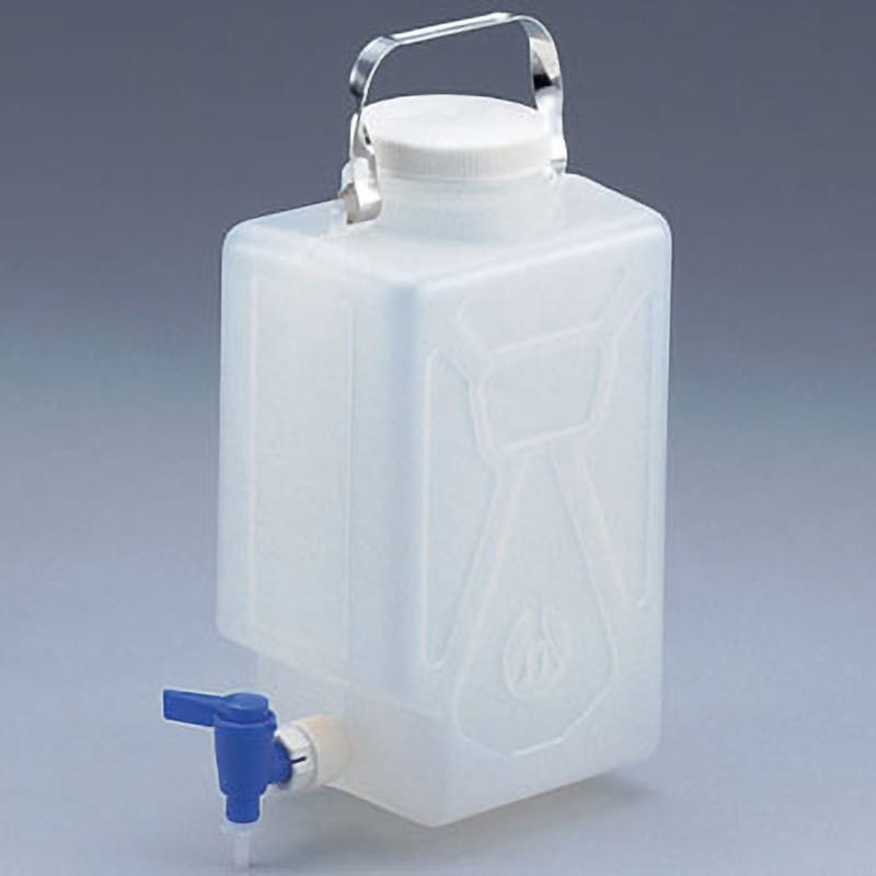 アズワン 角型瓶(ノズル付 HDPE製) 10L 5-037-02 【第1位獲得