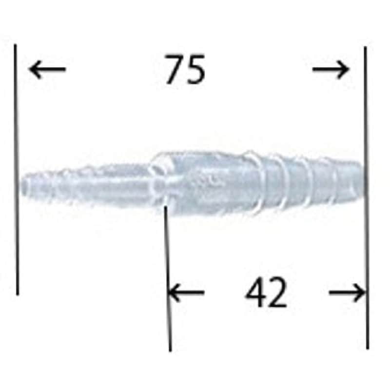 TPX E-2 TPXチューブジョイント ストレート異径型 1袋(10個