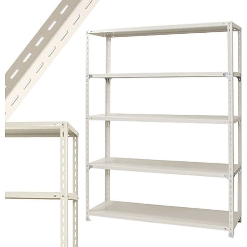 NC-1500-21 スチールラック キタジマ 5段 荷重280kg ホワイト色 高さ