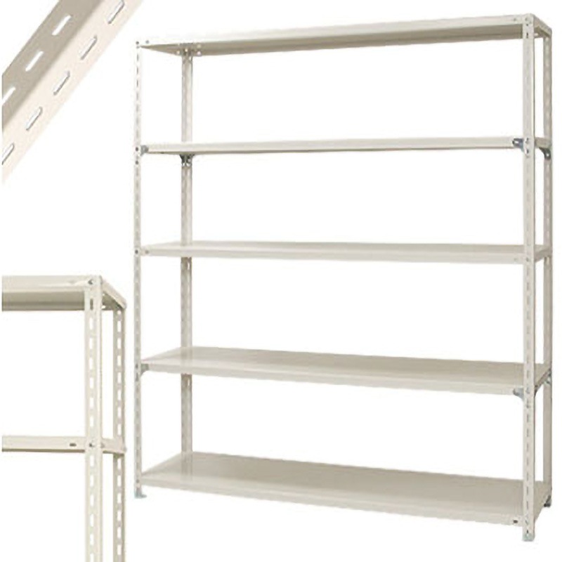 NC-1800-24 スチールラック キタジマ 5段 荷重280kg ホワイト色