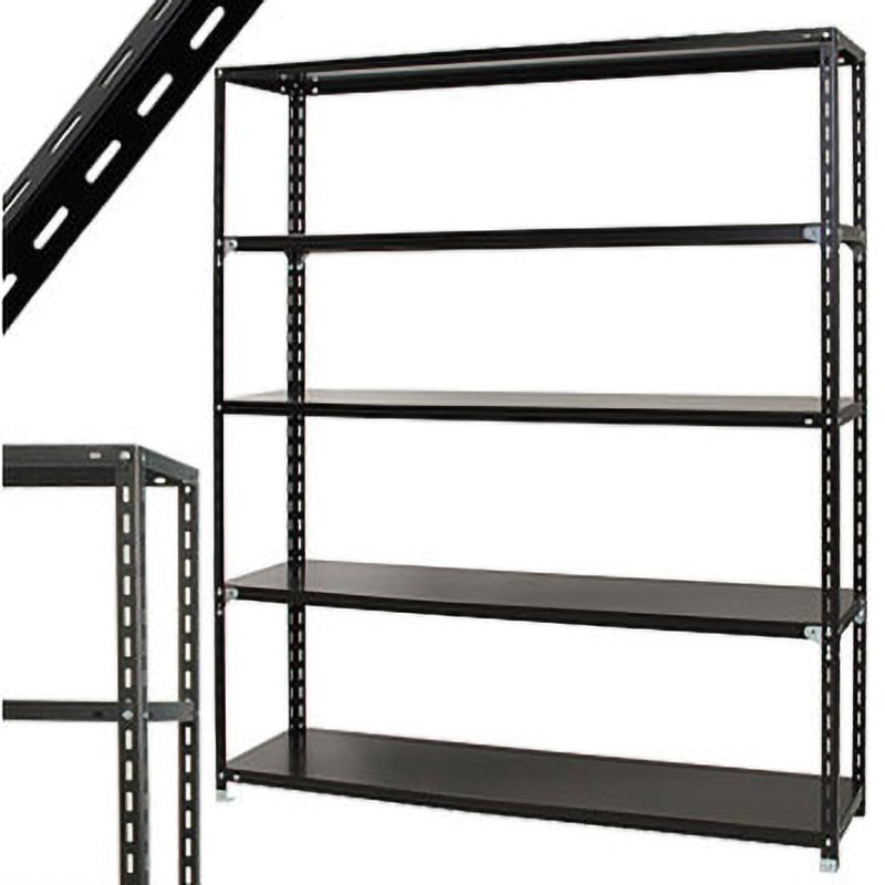 NC-1800-24 スチールラック キタジマ 5段 荷重280kg ブラック色 高さ2400mm奥行450mm  NC-1800-24