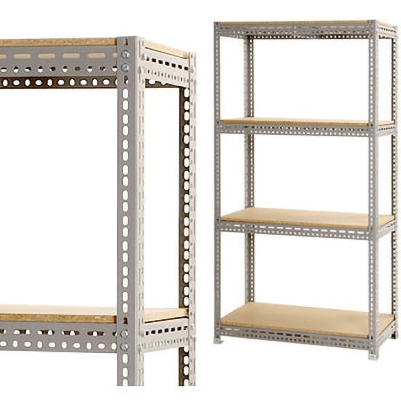 BD9060180 ボード棚 キタジマ グレー色 スチール 4段 荷重350kg/段 高さ1800mm奥行600mm