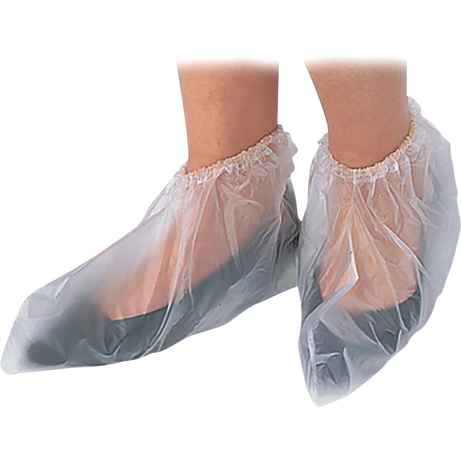 ディスポ靴カバー(PVC) 徳用 アズワン ショートタイプ 区分:使い捨て 長さ17cm 1箱(50足)