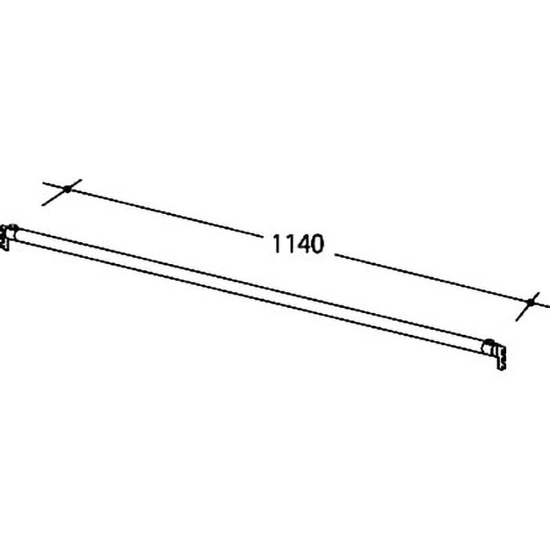 DP-02 ユニットポールシステム パーツ ハンガーバー 1箱(10本) サン