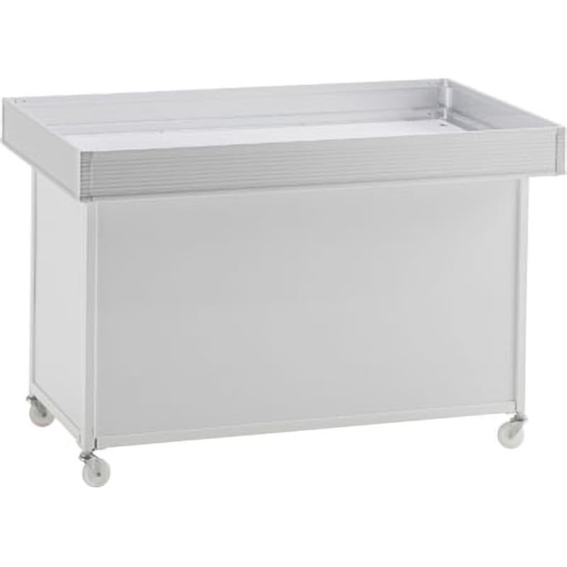 SF212 販売台 ベータタイプ (アルミ素地アルマイトクリア) サンクリエイト 幅1200mm奥行750mm高さ800mm 1台