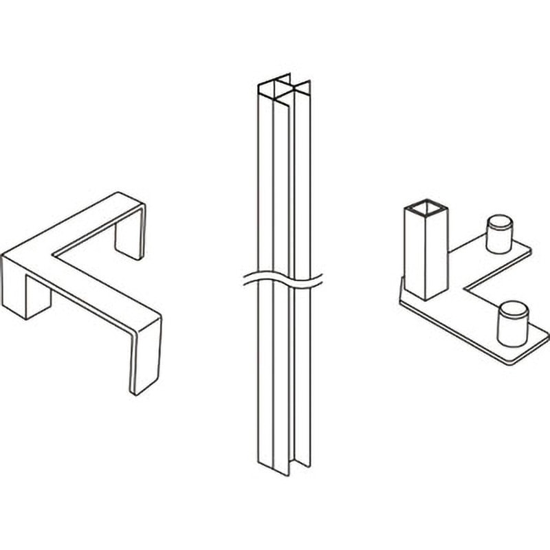 SP10-JL・SP10L・SP10-BL パネルパーティションシリーズ AVANパーツ コーナーポールセット 1セット サンクリエイト 【通販モノタロウ】 6,886円