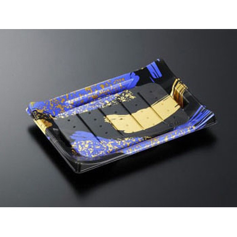 21-15 HS波ね皿 身 中央化学 本体 光琳BK-BK  1ケース(50枚×12袋) 21-15