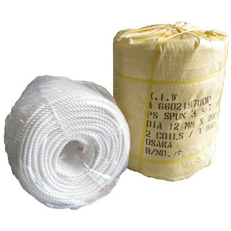 053Z3P080200 ポリエステル スパンロープ コンドーテック 長さ200m ロープ径8mm 1巻 053Z3P080200