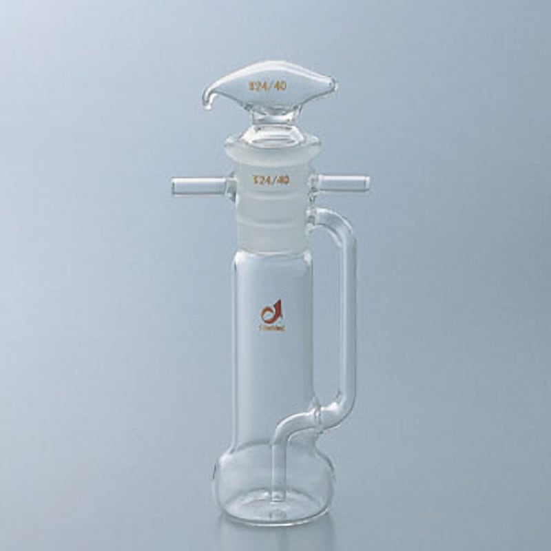 0388-01-10 共通摺合吸湿瓶(シェフフィールド) アズワン 全長165mm  0388-01-10