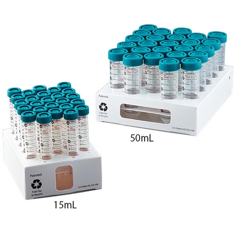 3142-335 遠沈管(プラグシールキャップ付き) アズワン 15mL 1ケース  