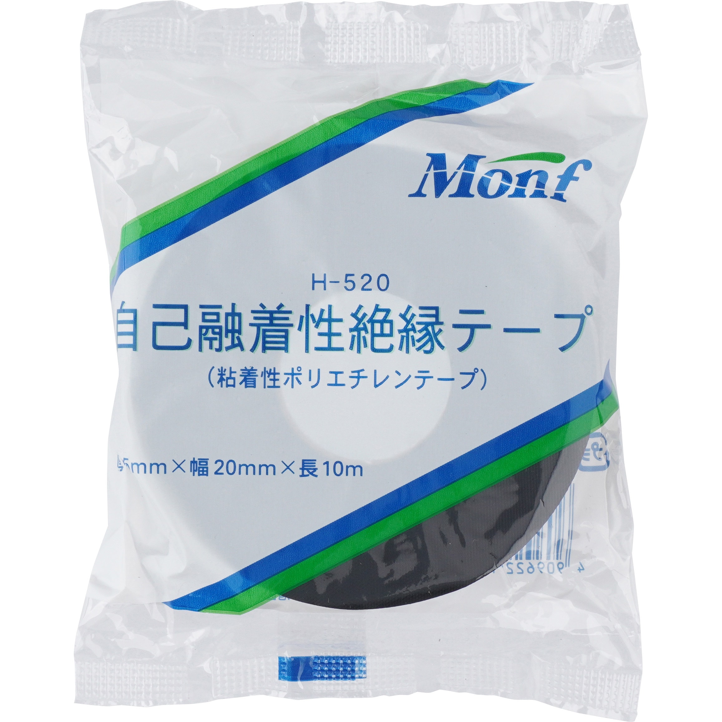 H-520 粘着性ポリエチレン絶縁テープ 古藤工業(Monf) 幅20mm長さ10m 1