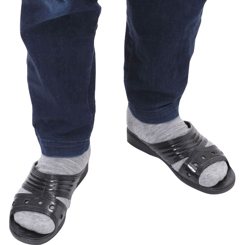 ビニールサンダル モノタロウ ブラック色 - 【通販モノタロウ】