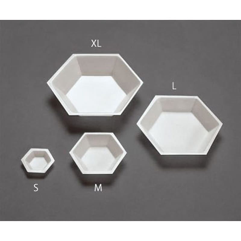 M 六角形PS計量皿 帯電防止 1袋(500枚) Eagle Thermoplastics 【通販