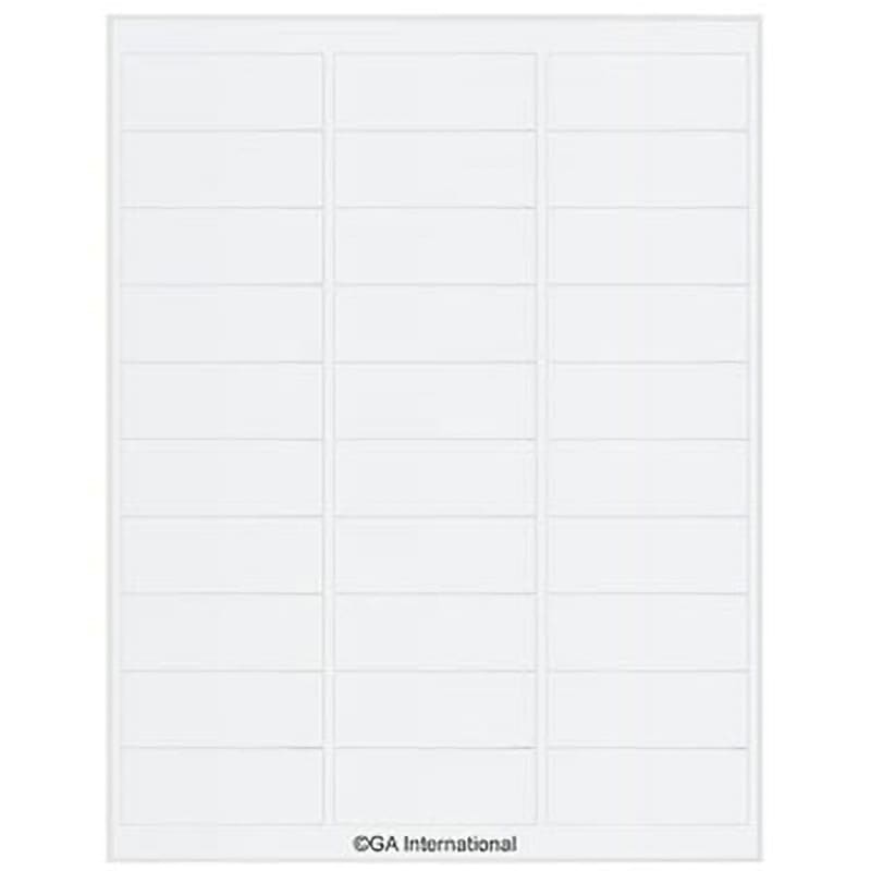 TRCL-3 透明リムーバブル低温ラベル レーザープリンタータイプ 1袋(16シート×30ラベル) GA International 【通販モノタロウ】