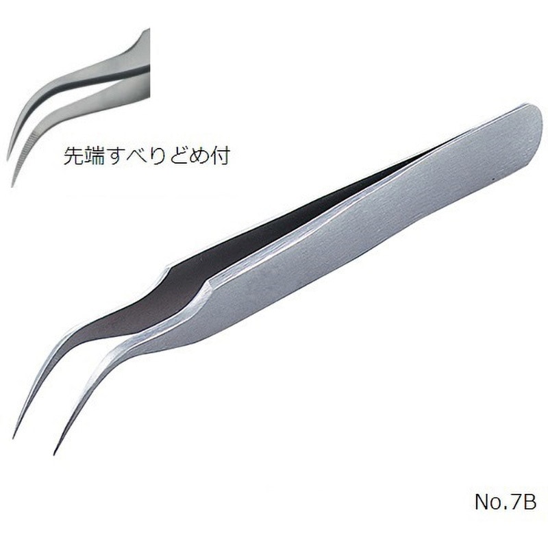 No.7B 強靭精密ピンセット DURAX 1本 Rubis 【通販モノタロウ】