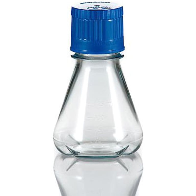 FBC0125S PC滅菌三角フラスコ オートクレーブ対応 バッフル底タイプ TriForest 125mL  1パック(24個)