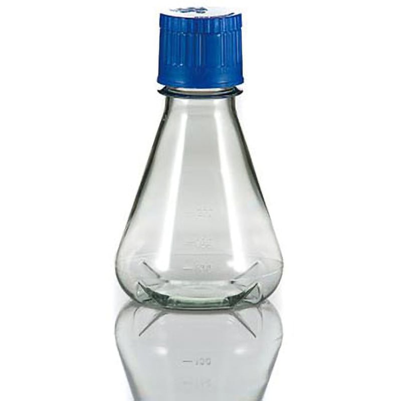 FBC0250S PC滅菌三角フラスコ オートクレーブ対応 バッフル底タイプ TriForest 250mL  1パック(12個)