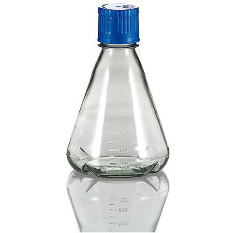 FBC0500S PC滅菌三角フラスコ オートクレーブ対応 バッフル底タイプ TriForest 500mL  1パック(12個) 20,576円