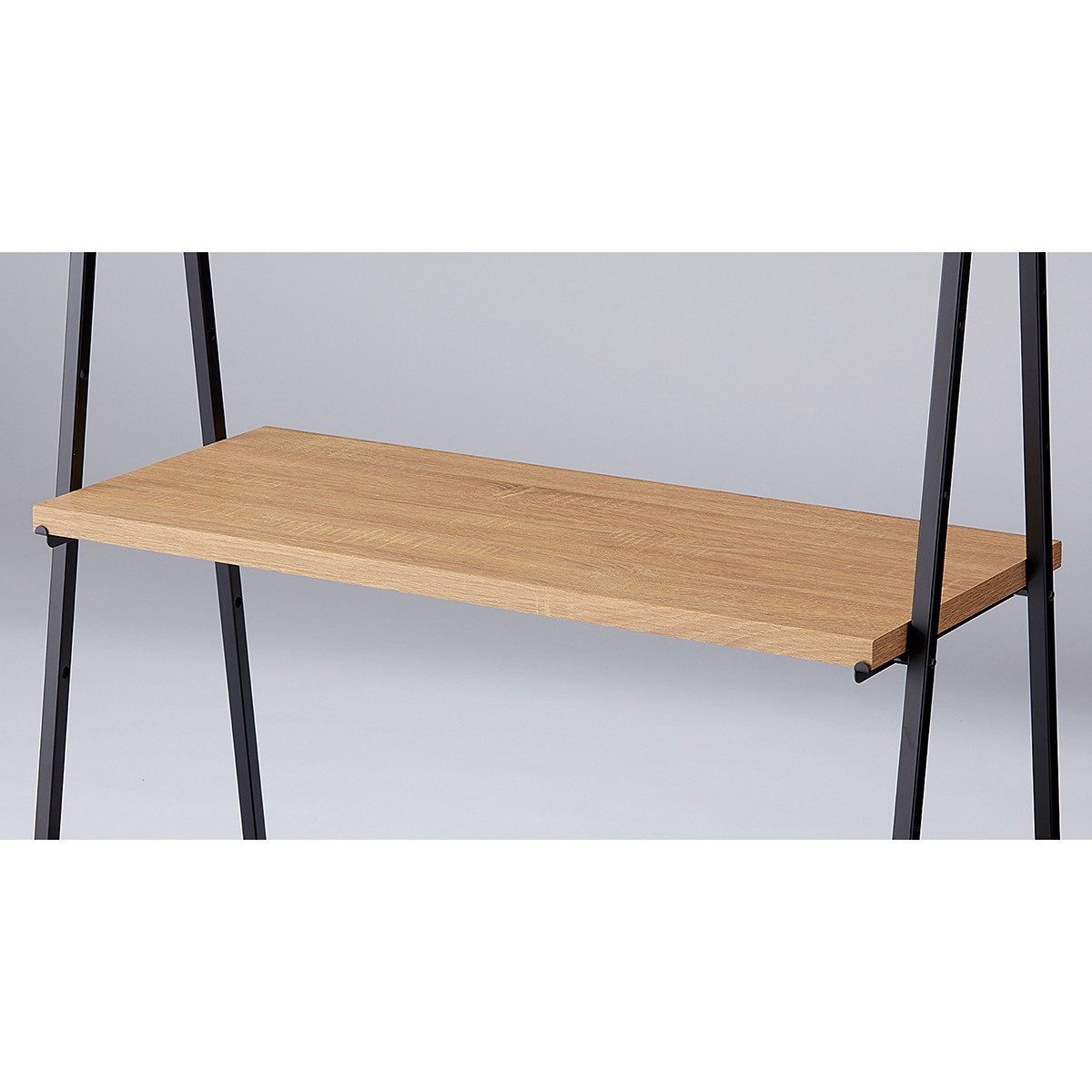 2245-31022 シリーズ什器「マルシェ」簡易フレーム専用木棚ラスティック柄W90cmタイプ ブラック用 ストア・エキスプレス 幅89.8cm奥行40cm  2245-31022