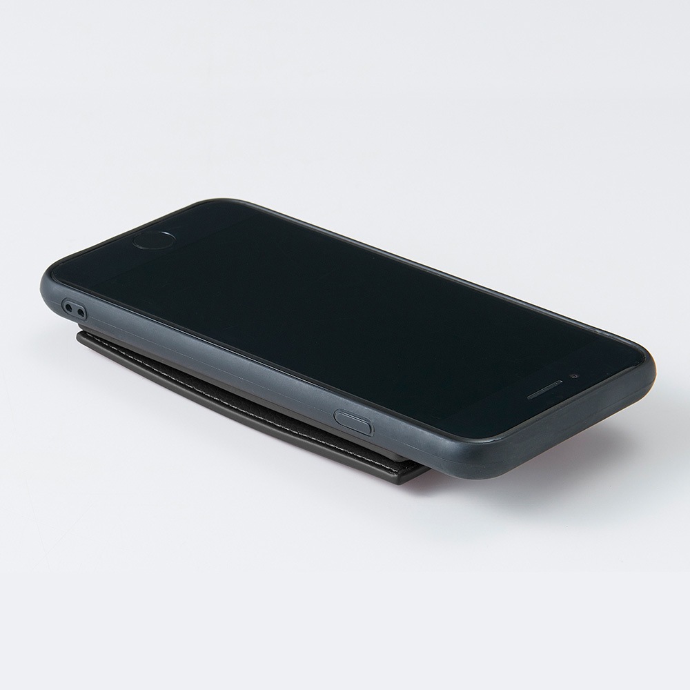 1009524 スマホケースII iPhone7/8/SE アイメディア ブラック色 適合