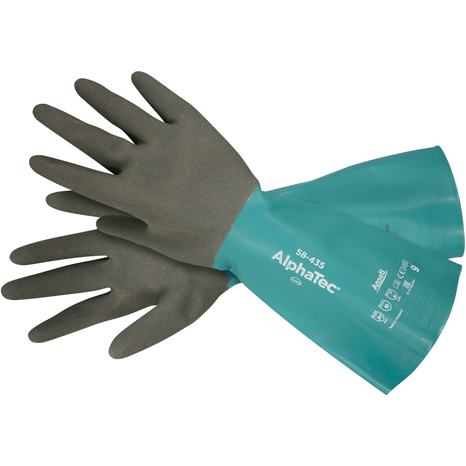 化学防護手袋 58-435シリーズ 重松製作所 酸、アルカリ用手袋 【通販