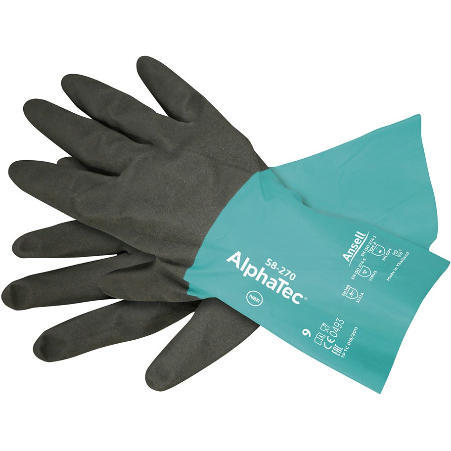 化学防護手袋 58-270シリーズ 重松製作所 酸、アルカリ用手袋 【通販