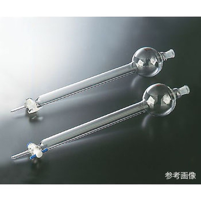 2430-01 フラッシュクロマトグラフ管 ガラスコック付 コスモスビード 種別フラスコ容量100mL   2430-01