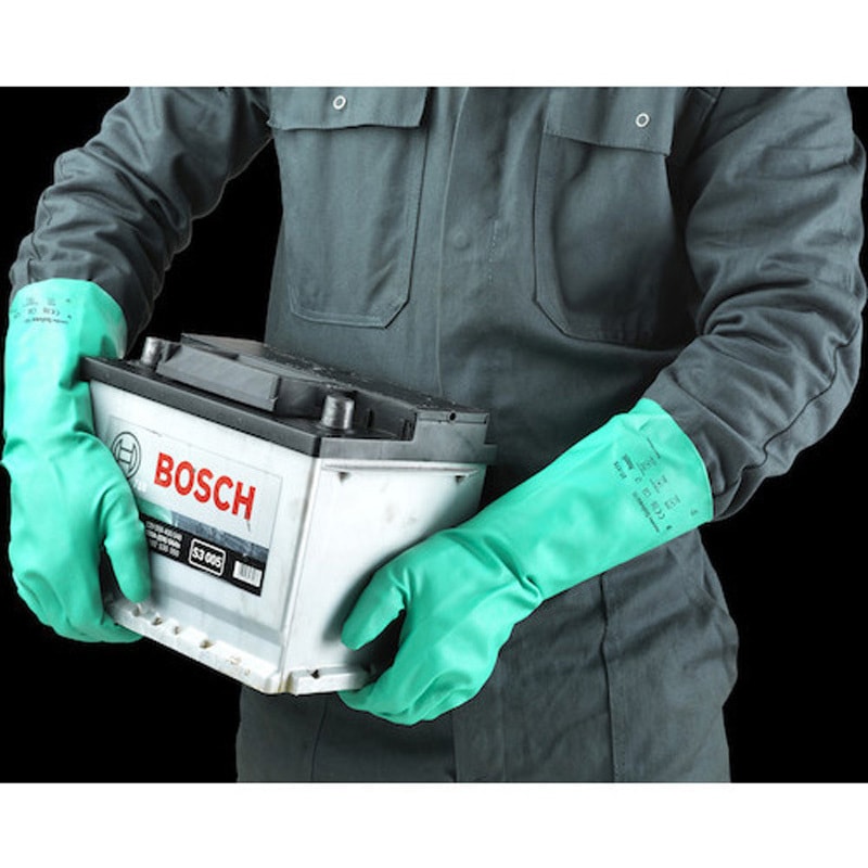 2400粒❣️一箱のみ❣️ 銀粒 37-175-8 耐油ニトリル手袋 ソルベックス アルファテック中厚手