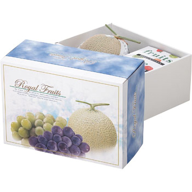 L-479 ロイヤルブルー深口 ヤマニパッケージ 果物・フルーツ フタ・身・台紙 寸法325×225×150mm 1ケース(40枚) L-479 13,855円
