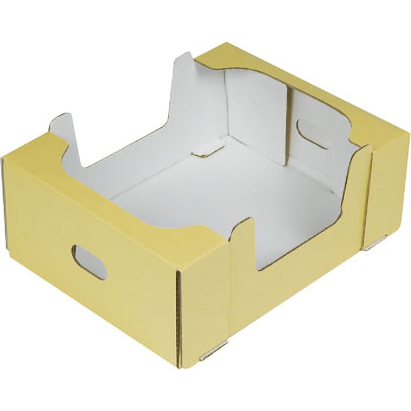 L-2412 見えるコンテナ クリーム 2K ヤマニパッケージ 果物・フルーツ りんご32玉8個用