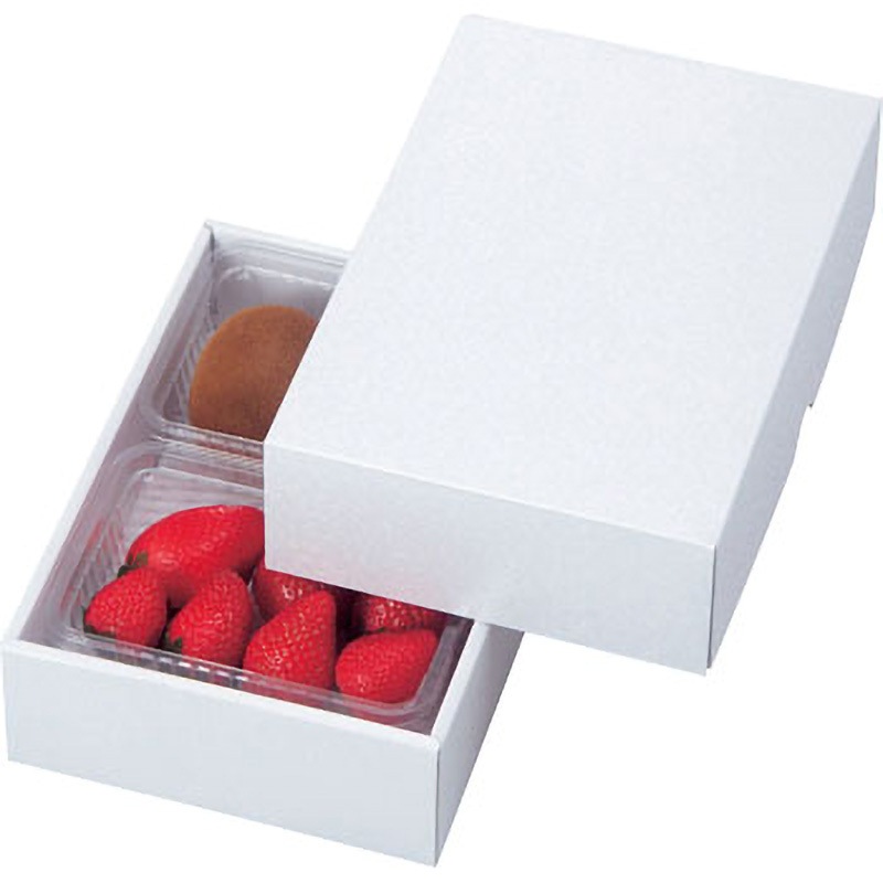 LTO-21FS パール ヤマニパッケージ 果物・フルーツ フタ・身 いちご300gトレー×2パック用 1ケース(100枚) LTO-21FS