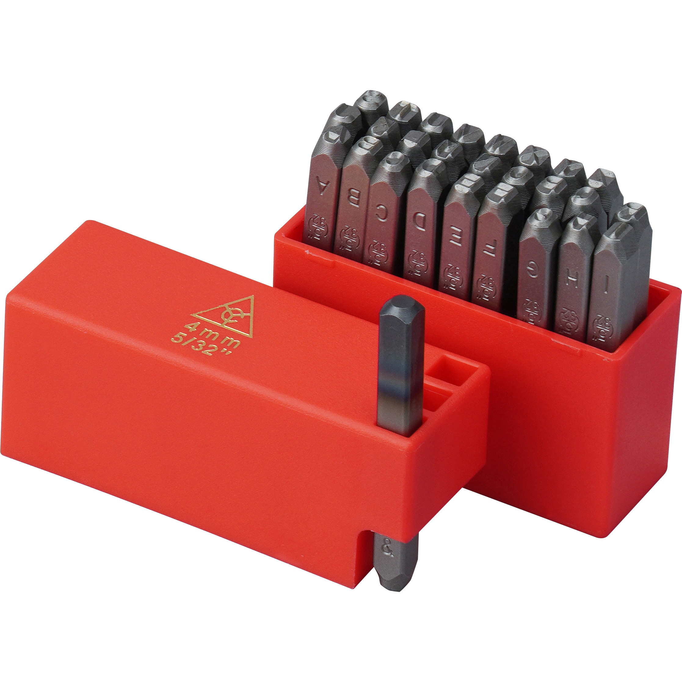 刻印セット 英字 モノタロウ 文字高4mm 1セット(27本組) - 【通販