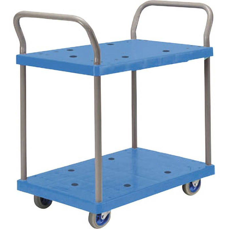 NP-109 樹脂台車 両側ハンドル付 金沢車輌 荷重150kg 荷台幅455mm荷台奥行790mm  NP-109