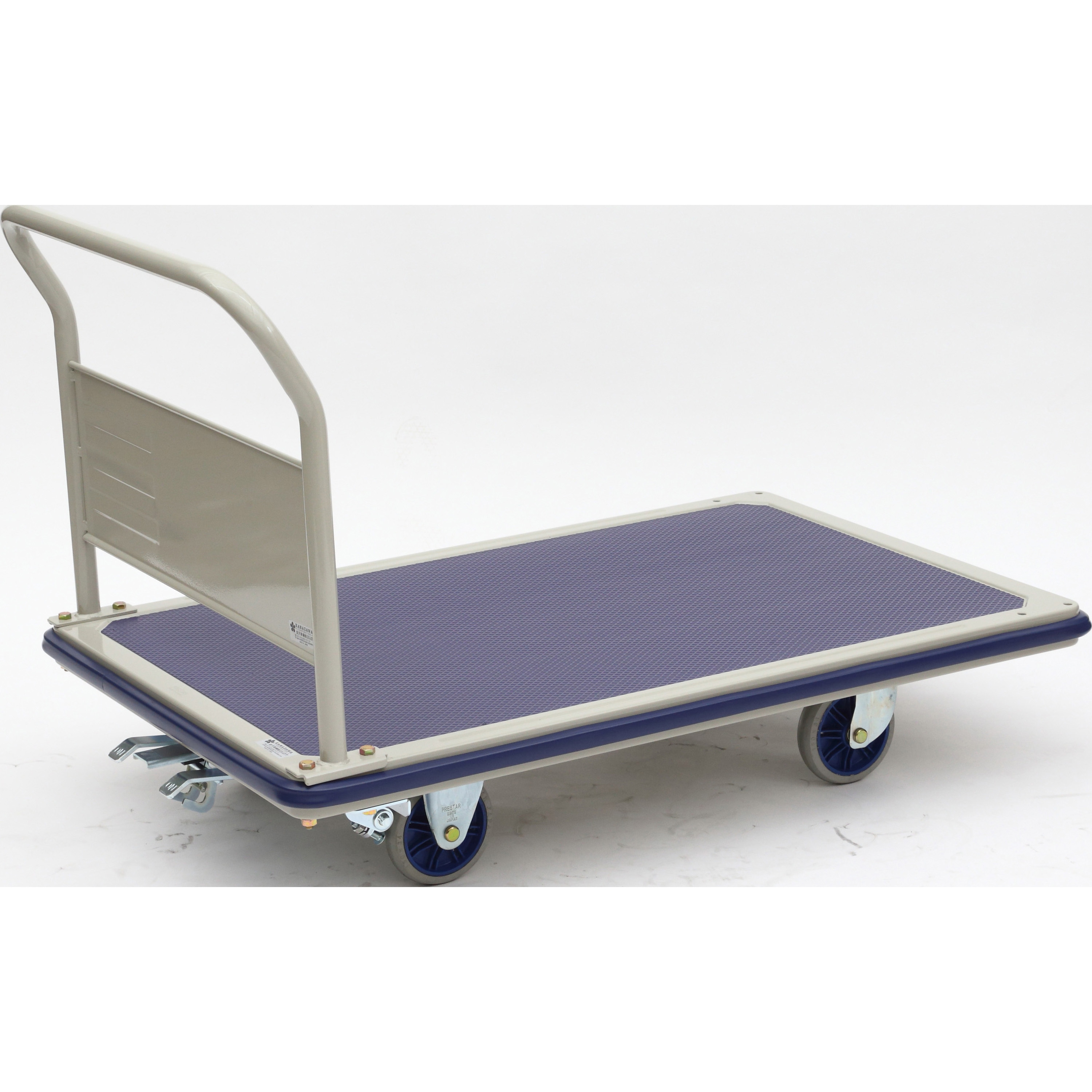 大型スチール台車 折りたたみ ブレーキ付き 500kg