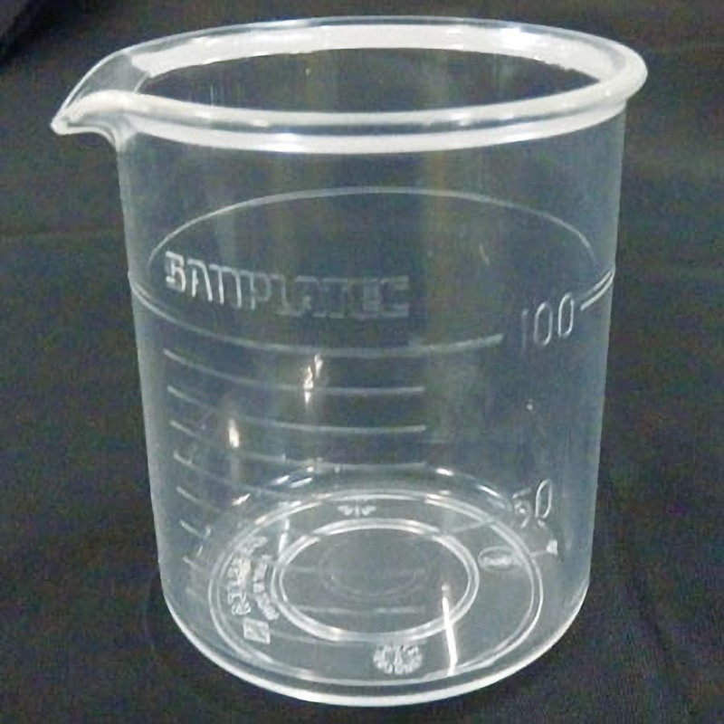 100mL TPX(R) ビーカー サンプラテック 目盛あり 手なし 100mL 1個