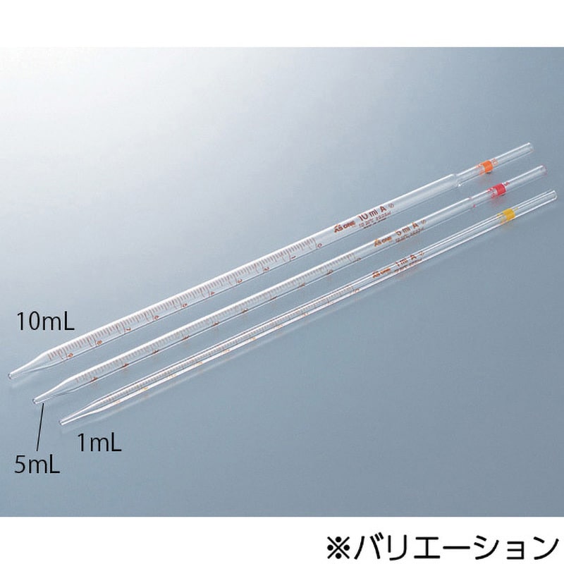 メスピペット カスタムA(中間目盛) 3ML(10ホン) 1箱 柴田科学 透明 25