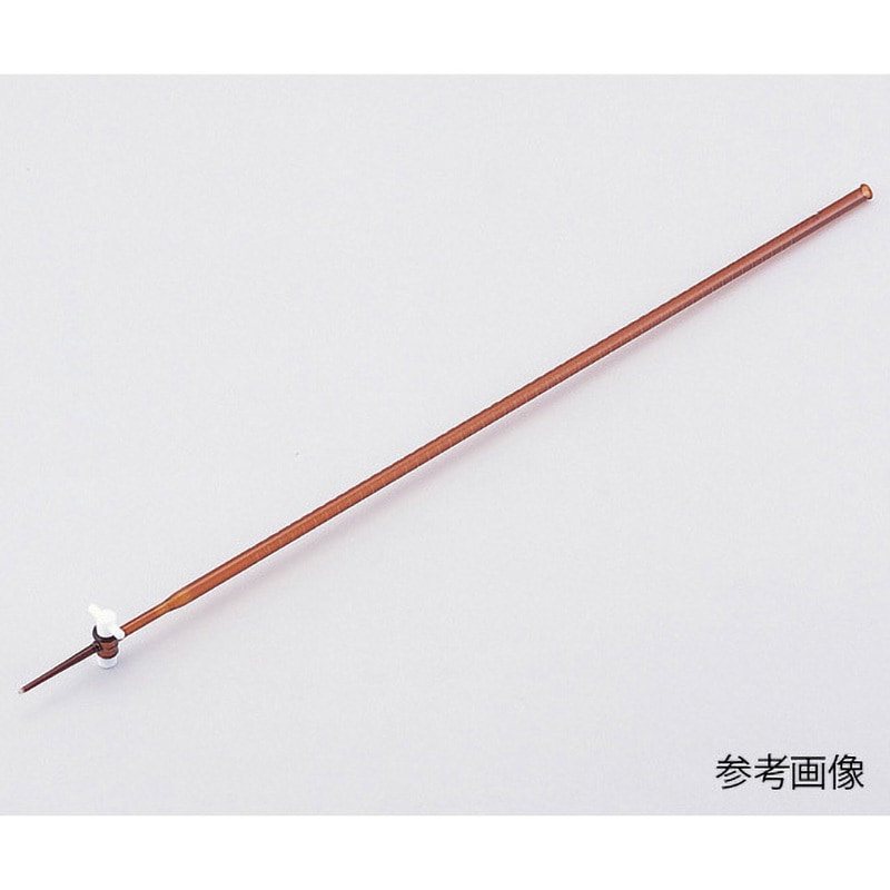 茶褐色/50ML PTFE活栓付きビュレット アズワン JIS R3505クラスA対応品仕様 容量50mL 1目盛0.1mL
