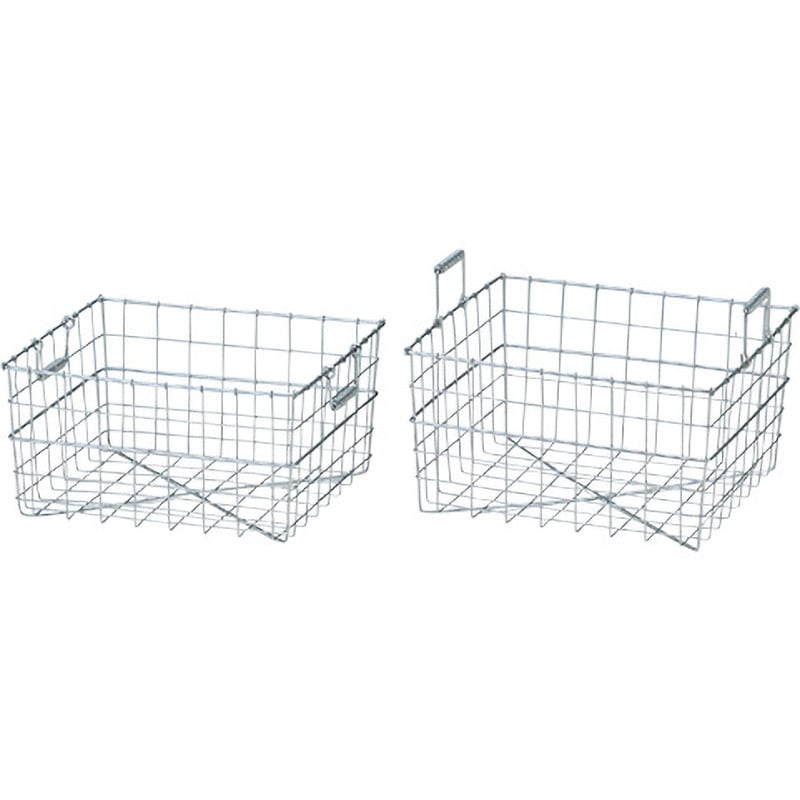 B-1(大) ステンレスワイヤ洗浄カゴ アズワン 角型 外形寸法400×380mm高さ220mm