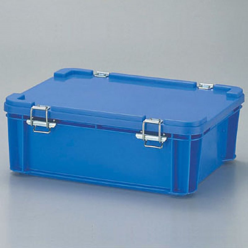 9H型 パッチン錠付コンテナー アズワン バックル式 容量8.5L 外寸(幅×奥行×高さ)368×278×136mm 1個