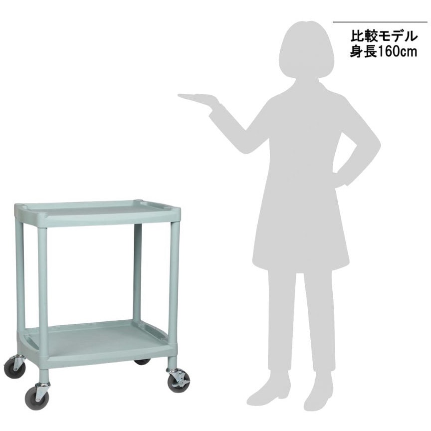 専用ページY201A Y201A オールプラスチックワゴン アズワン 間口655mm高さ820mm 【通販